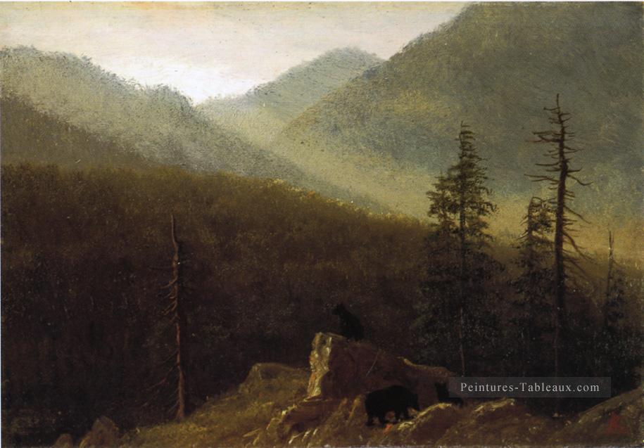Ours dans le désert Albert Bierstadt Peintures à l'huile